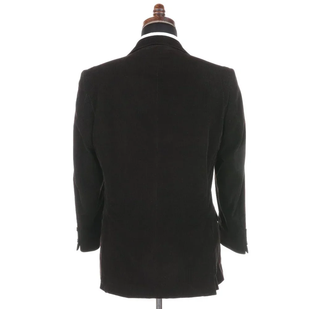 Z Zegna Dark Brown Corduroy Sport Coat Blazer